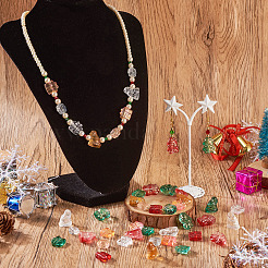 72Pcs 12 Styles Transparent Glass Beads&nbsp;GLAA-TA0001-64
