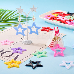 40Pcs Opaque Acrylic Pendants&nbsp;MACR-TA0002-84