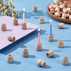 Wood Candle Holders&nbsp;DIY-WH0568-22A