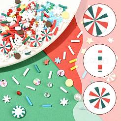 128G Christmas Theme Handmade Polymer Clay Cabochons&nbsp;CLAY-FS0001-51