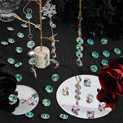 80Pcs Octagon Sew on Glass Rhinestone&nbsp;GLAA-SP0001-82B-01