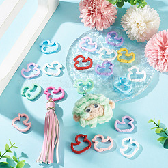 Baking Paint Alloy Spring Gate Rings&nbsp;FIND-TAC0007-35