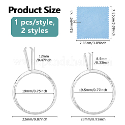 Aluminium Alloy Finger Ring Components&nbsp;FIND-DC0006-70P