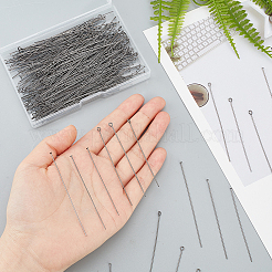 360Pcs 6 Style Brass Eye Pin & Flat Head Pins&nbsp;KK-HY0001-20