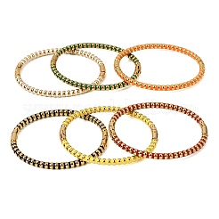 304 Stainless Steel Enamel Bangles for Women&nbsp;BJEW-D408-37G