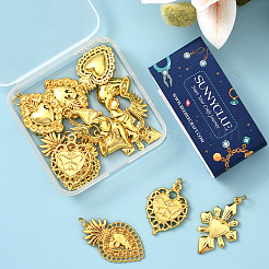 12Pcs 6 Styles Alloy Pendants&nbsp;FIND-SC0017-32