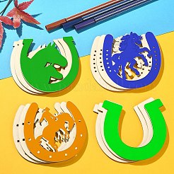 Unfinished Wood Horseshoe Cutouts&nbsp;WOOD-CJC0009-02