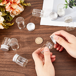30Pcs Clear Glass Bottles Bead Containers&nbsp;CON-SC0001-11S-01