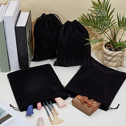 16Pcs Rectangle Black Velvet Pouches&nbsp;TP-NB0001-82