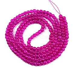 Spray Painted Crackle Glass Beads Strands&nbsp;CCG-Q001-4mm-08