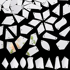 Triangle/Polygon/Rectangle/Horse Eye/Rhombus Acrylic Connector Charms&nbsp;MACR-PH0001-85B