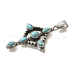 Dyed Synthetic Turquoise Pendants&nbsp;STAS-R140-05AS-04