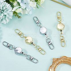 4Pcs 2 Colors Heavy Duty Alloy Retractable Keychain Clasps&nbsp;FIND-SC0016-50