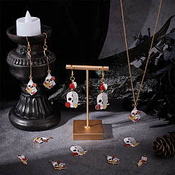 30Pcs 3 Style Halloween Alloy Enamel Pendants&nbsp;ENAM-SC0003-13