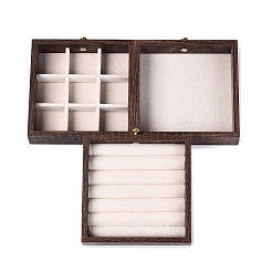 3-Tier PET Plastic Jewelry Storage Drawer Boxes&nbsp;CON-N016-09