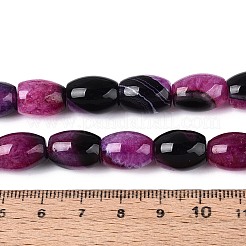 Dyed Natural Agate Beads Strands&nbsp;G-T144-51A-02