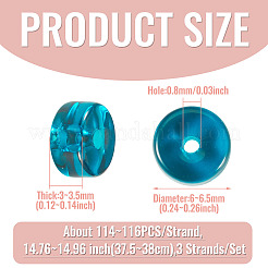 3 Strands Transparent Glass Beads Strands&nbsp;GLAA-TADJ0001-07