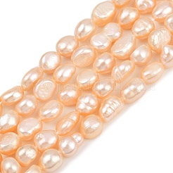 Natural Cultured Freshwater Pearl Beads Strands&nbsp;PEAR-P064-20J-03B