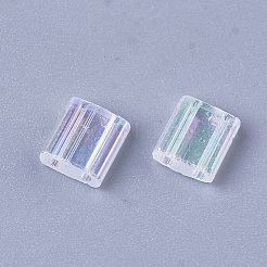 2-Hole Transparent Glass Seed Beads&nbsp;SEED-S023-29C-01