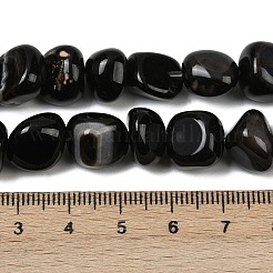 Natural Black Agate Beads Strands&nbsp;G-L630-F01-01H
