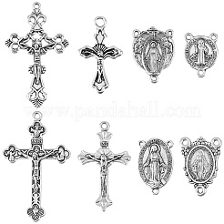 80Pcs 8 Styles Alloy Tibetan Style Pendants & Chandelier Component Links Kits&nbsp;FIND-SC0022-99