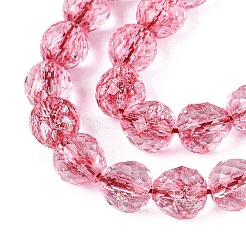 Crackle Transparent Glass Beads Strands&nbsp;GLAA-N068-04A-09