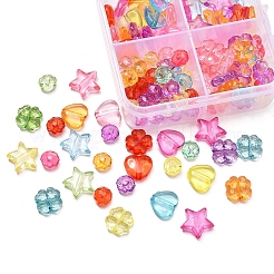 125Pcs 4 Style Transparent Acrylic Beads&nbsp;MACR-YW0001-60