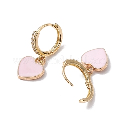 Heart Alloy Enamel Dangle Earrings&nbsp;EJEW-JE05819