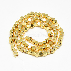 Electroplate Non-magnetic Synthetic Hematite Beads Strands&nbsp;X-G-Q465-31G