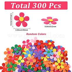 300Pcs Flower Non-Woven Accessories&nbsp;DIY-SC0031-16A