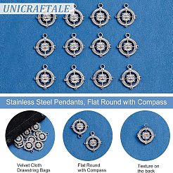 304 Stainless Steel Pendants&nbsp;STAS-UN0037-65