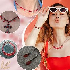 180Pcs 9 Styles Transpaarent Glass Beads&nbsp;GLAA-GA0002-17