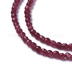 Natural White Jade Beads Strands&nbsp;G-F596-46C-3mm