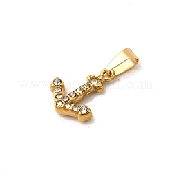 304 Stainless Steel Rhinestone Pendants&nbsp;STAS-Z158-04G-02