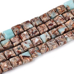 Synthetic Aqua Terra Jasper Beads Strands&nbsp;G-S366-017-01