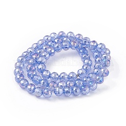 Transparent Electroplate Glass Beads Strands&nbsp;EGLA-F151-AB06