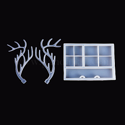 Antler Tree Jewelry Display Rack Silicone Molds & Storage Box Silicone Molds&nbsp;DIY-X0293-84