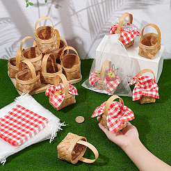 24Pcs Bamboo Weaving Basket Mini Model&nbsp;AJEW-WA0001-76