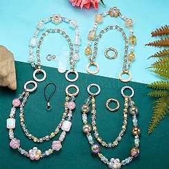 1Pc Acrylic Beaded Mobile Straps&nbsp;AJEW-SZ0002-82D