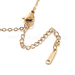 304 Stainless Steel Pendant Necklaces for Women&nbsp;LS-NJEW-C020-01G