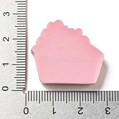 Spring Cherry Blossoms Theme Opaque Resin Triangle Cake Decoden Cabochons&nbsp;RESI-E055-02D