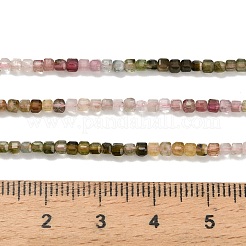 Natural Multicolor Tourmaline Beads Strands&nbsp;G-L634-D01-2.5x2.5mm-A