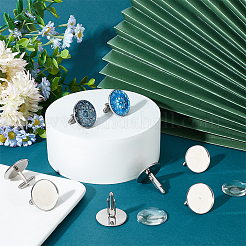 Blank Dome Cufflinks Making Kit&nbsp;DIY-UN0005-24