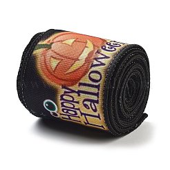 5 Yards Halloween Printed Polyester Wired Ribbon&nbsp;OCOR-K009-02B