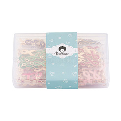 140Pcs 7 Colors Alloy Enamel Pendants&nbsp;ENAM-CD0001-13