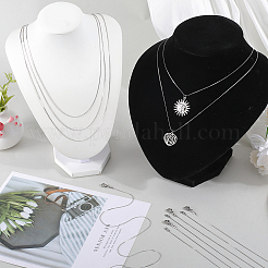12Pcs 304 Stainless Steel Serpentine Chain Necklaces Set for Men Women&nbsp;NJEW-SC0001-15