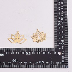 12Pcs 12 Style 201 Stainless Steel Pendants&nbsp;STAS-SZ0002-48G