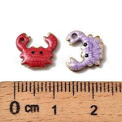 304 Stainless Steel Enamel Charms&nbsp;STAS-P405-01B-G
