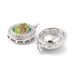 Brass Cubic Zirconia Pendants&nbsp;KK-G404-02
