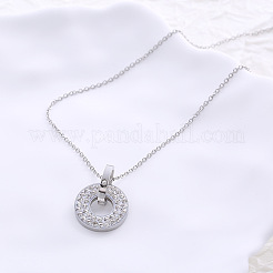 Amie Lunbi French Luxury Small Unique High-End Necklace for Women Double Ring Diamond Design&nbsp;YD8315